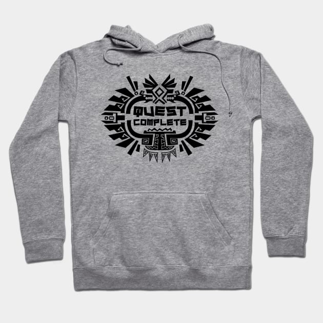 Monster Hunter: Quest Complete! Hoodie by Creative Mechanics
